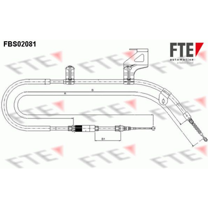 FTE 9250081 Seilzug, Feststellbremse