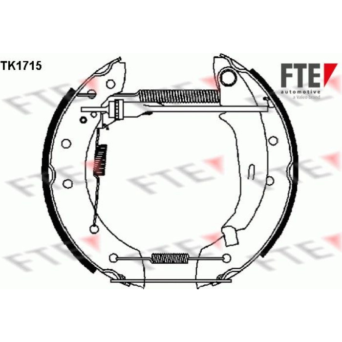 FTE 9110005 Bremsbackensatz FTE 9110005 Bremsbackensatz