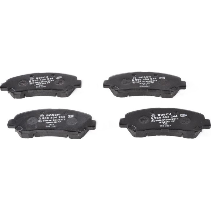 BOSCH 0 986 494 244 Bremsbelagsatz, Scheibenbremse BOSCH 0 986 494 244 Bremsbelagsatz, Scheibenbremse