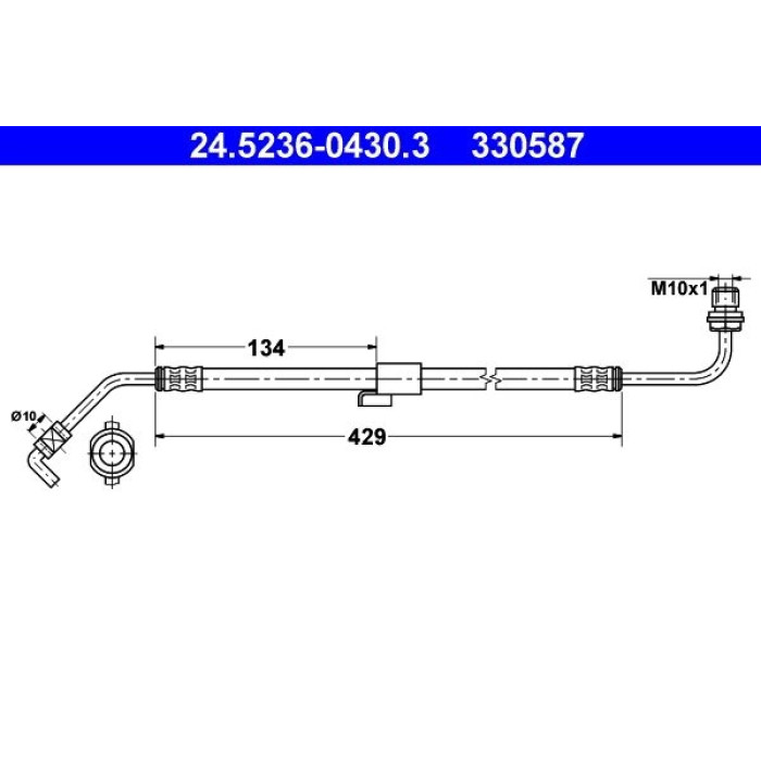 ATE 24.5236-0430.3 Bremsschlauch ATE 24.5236-0430.3 Bremsschlauch