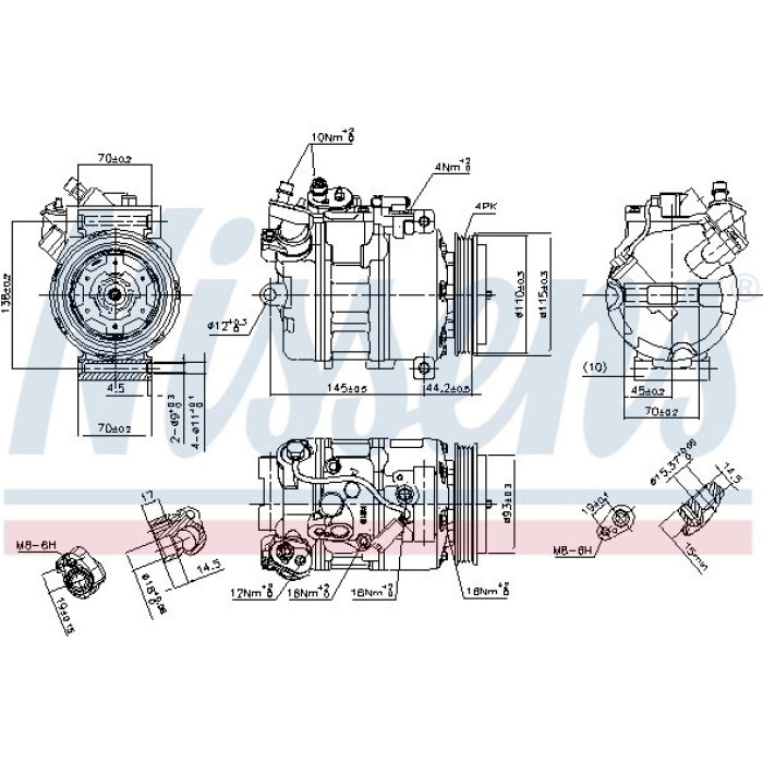 Nissens 89417 Kompressor, Klimaanlage FIRST FIT Nissens 89417 Kompressor, Klimaanlage FIRST FIT