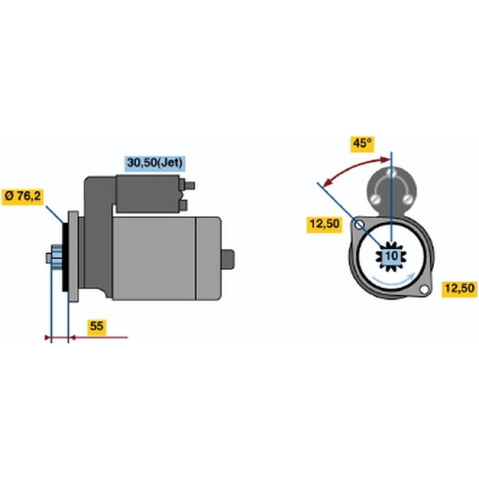 BOSCH 0 001 125 051 Starter