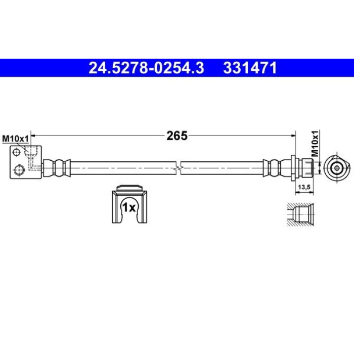 ATE 24.5278-0254.3 Bremsschlauch