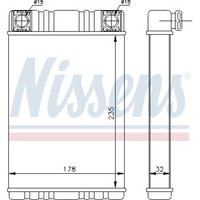 Nissens 72028 Wärmetauscher, Innenraumheizung Nissens 72028 Wärmetauscher, Innenraumheizung