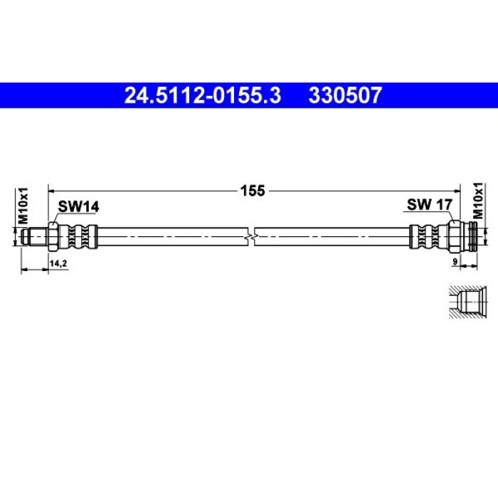 ATE 24.5112-0155.3 Bremsschlauch ATE 24.5112-0155.3 Bremsschlauch