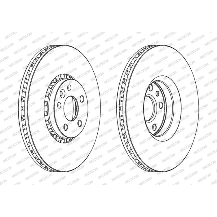 Ferodo DDF1801C-1 Bremsscheibe PREMIER Coat+ disc Ferodo DDF1801C-1 Bremsscheibe PREMIER Coat+ disc