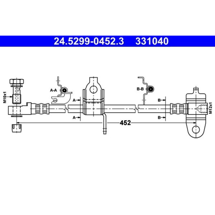 ATE 24.5299-0452.3 Bremsschlauch