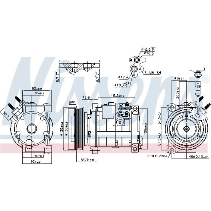 Nissens 890152 Kompressor, Klimaanlage FIRST FIT Nissens 890152 Kompressor, Klimaanlage FIRST FIT