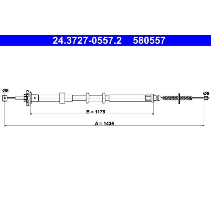 ATE 24.3727-0557.2 Seilzug, Feststellbremse