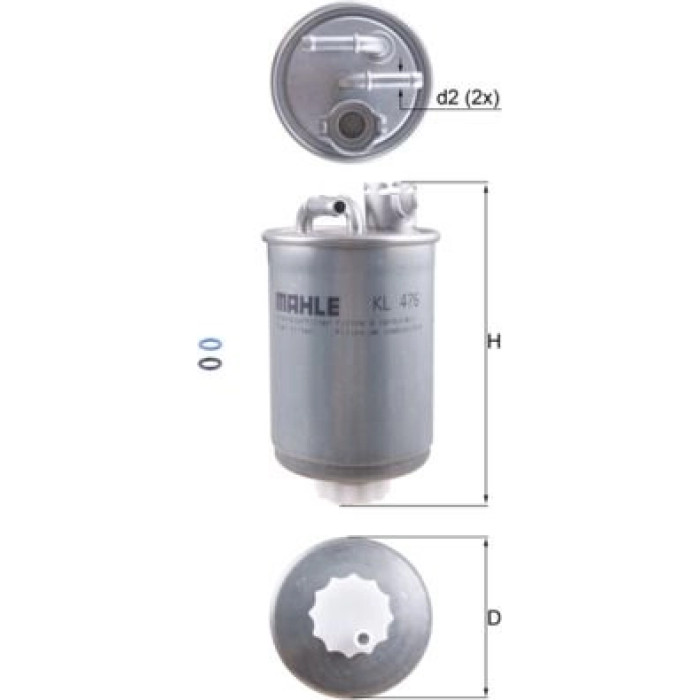 Knecht KL 476D Kraftstofffilter Knecht KL 476D Kraftstofffilter