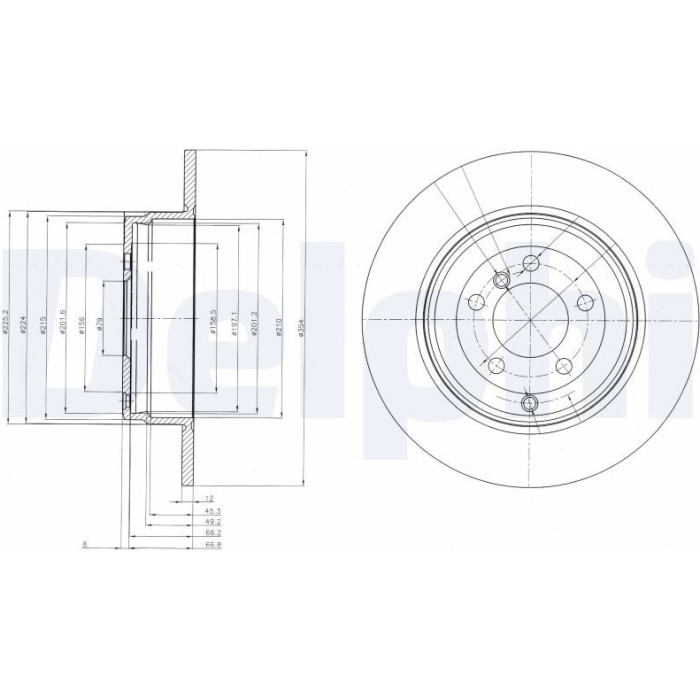 Delphi BG4066 Bremsscheibe Delphi BG4066 Bremsscheibe