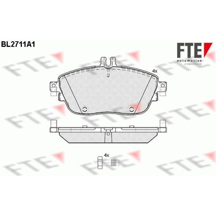 FTE 9010937 Bremsbelagsatz, Scheibenbremse FTE 9010937 Bremsbelagsatz, Scheibenbremse