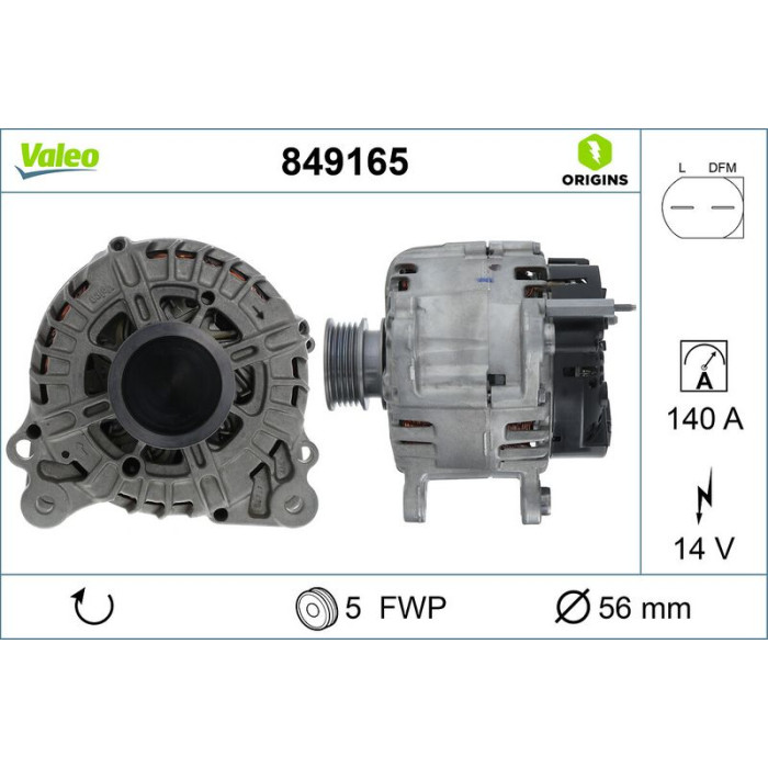 Valeo 849165 Generator ORIGINS