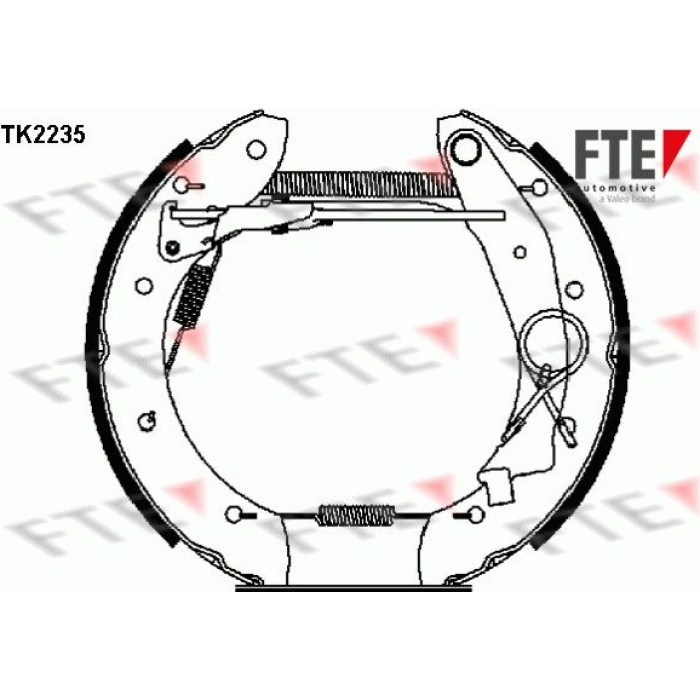 FTE 9110022 Bremsbackensatz FTE 9110022 Bremsbackensatz