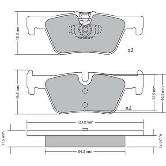 Metzger 1170368 Bremsbelagsatz, Scheibenbremse Metzger 1170368 Bremsbelagsatz, Scheibenbremse