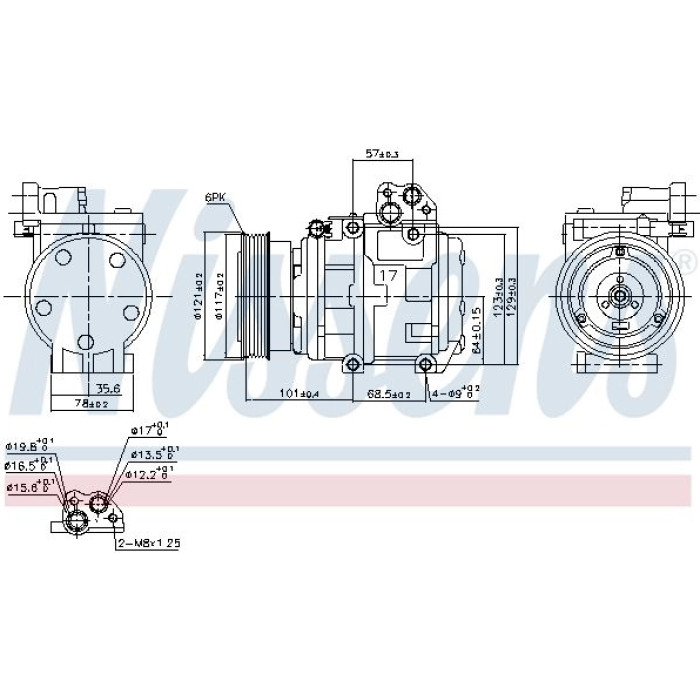 Nissens 890234 Kompressor, Klimaanlage FIRST FIT Nissens 890234 Kompressor, Klimaanlage FIRST FIT