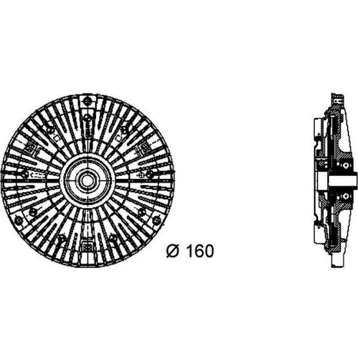 Kupplung, Kühlerlüfter CFC 52 000P Kupplung, Kühlerlüfter CFC 52 000P