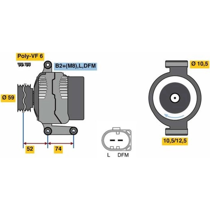 Generator 0 125 711 059 Generator 0 125 711 059