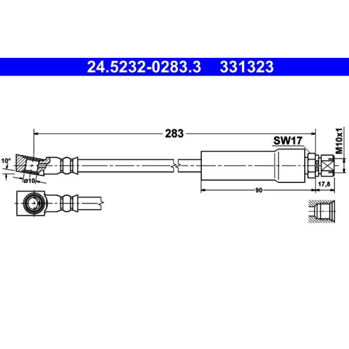 ATE 24.5232-0283.3 Bremsschlauch