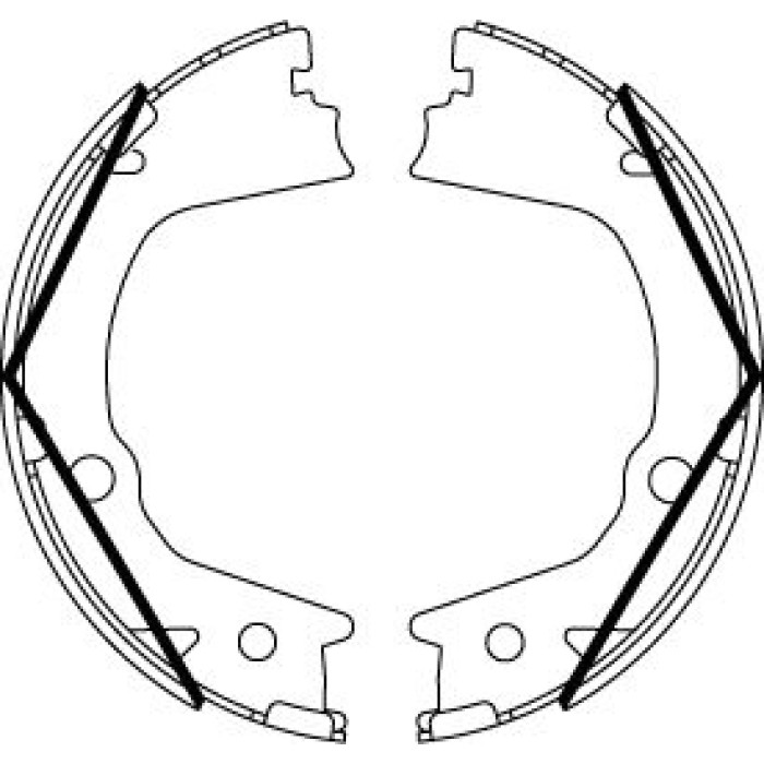 TRW GS8859 Bremsbackensatz, Feststellbremse TRW GS8859 Bremsbackensatz, Feststellbremse