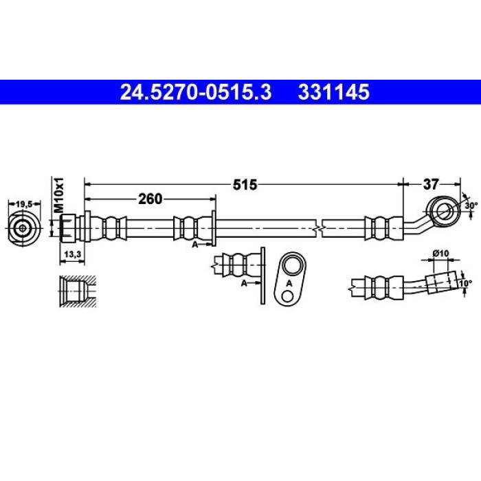 ATE 24.5270-0515.3 Bremsschlauch