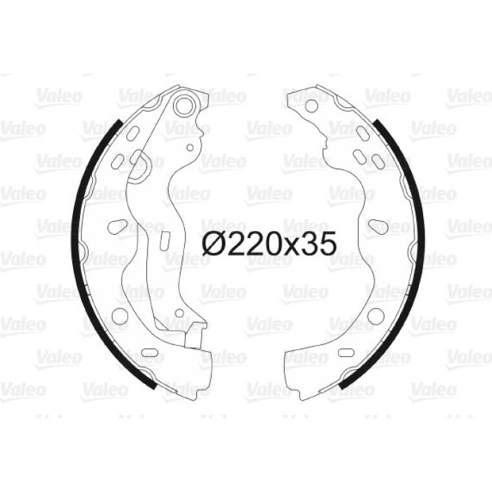 Valeo 564084 Bremsbackensatz Valeo 564084 Bremsbackensatz