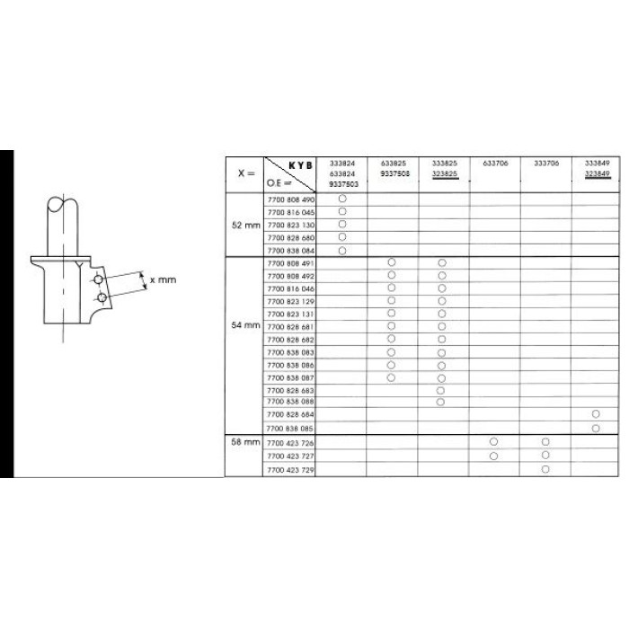 KYB 333824 Stoßdämpfer Excel-G KYB 333824 Stoßdämpfer Excel-G