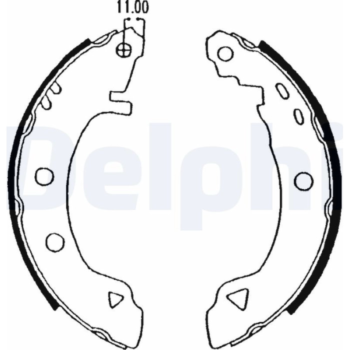 Delphi LS1575 Bremsbackensatz Delphi LS1575 Bremsbackensatz