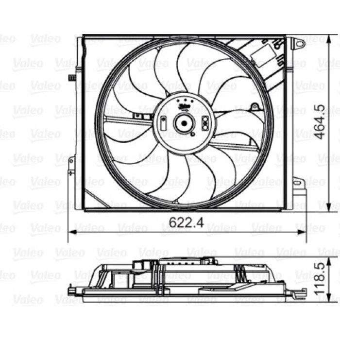 Valeo 696882 Lüfter, Motorkühlung Valeo 696882 Lüfter, Motorkühlung