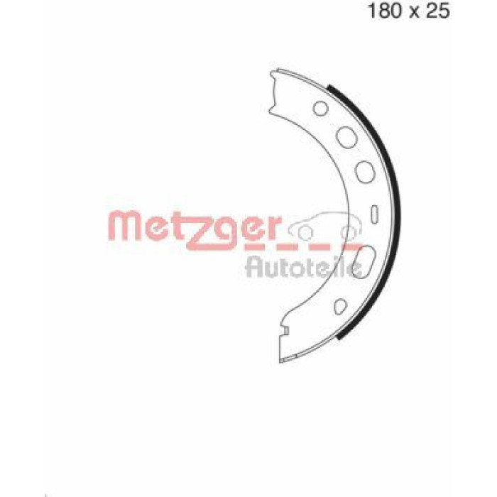 Metzger MG 979 Bremsbackensatz, Feststellbremse Metzger MG 979 Bremsbackensatz, Feststellbremse