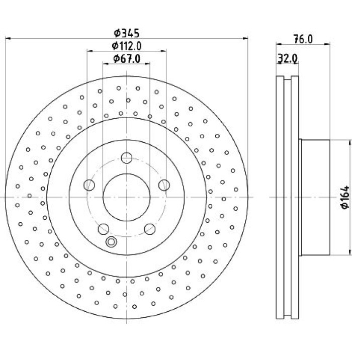 Hella 8DD 355 107-941 Bremsscheibe Hella 8DD 355 107-941 Bremsscheibe
