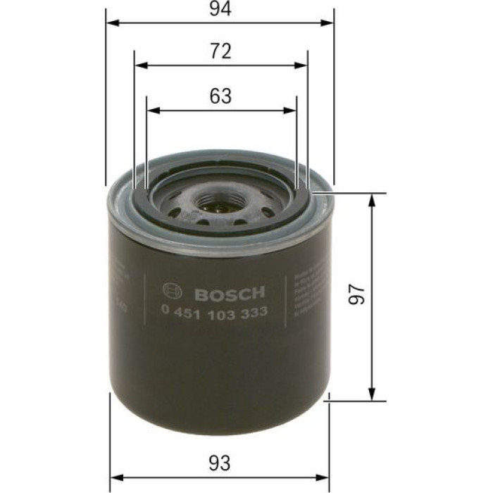 BOSCH 0 451 103 333 Ölfilter BOSCH 0 451 103 333 Ölfilter