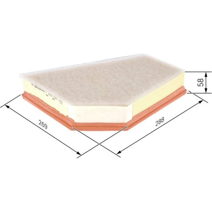 BOSCH F 026 400 255 Luftfilter