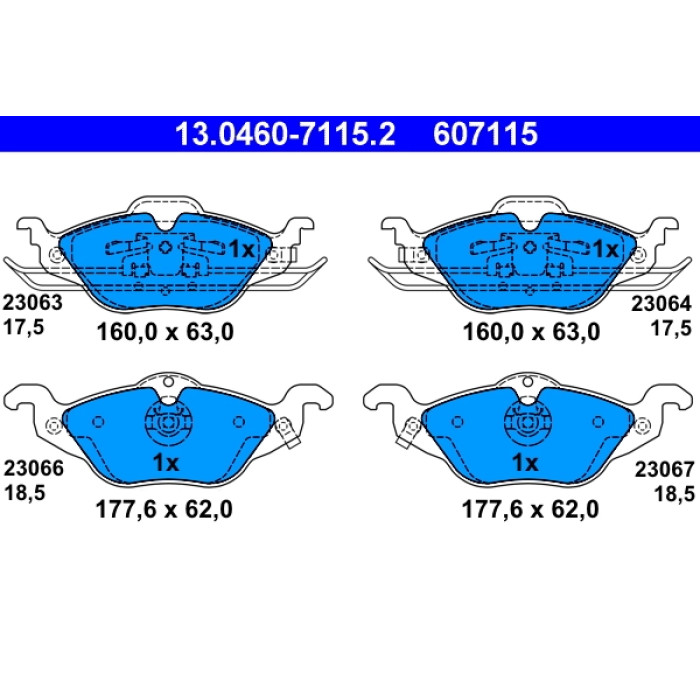 ATE 24.0124-0152.1 Bremsscheibe Ø256 + BELÄGE 13.0460-7115.2 VORNE FÜR OPEL ASTRA G ATE 24.0124-0152.1 Bremsscheibe Ø256 + BELÄGE 13.0460-7115.2 VORNE FÜR OPEL ASTRA G