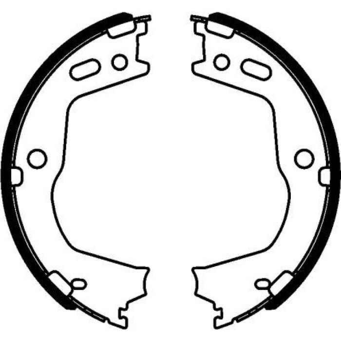 Hella 8DA 355 050-981 Bremsbackensatz, Feststellbremse Hella 8DA 355 050-981 Bremsbackensatz, Feststellbremse