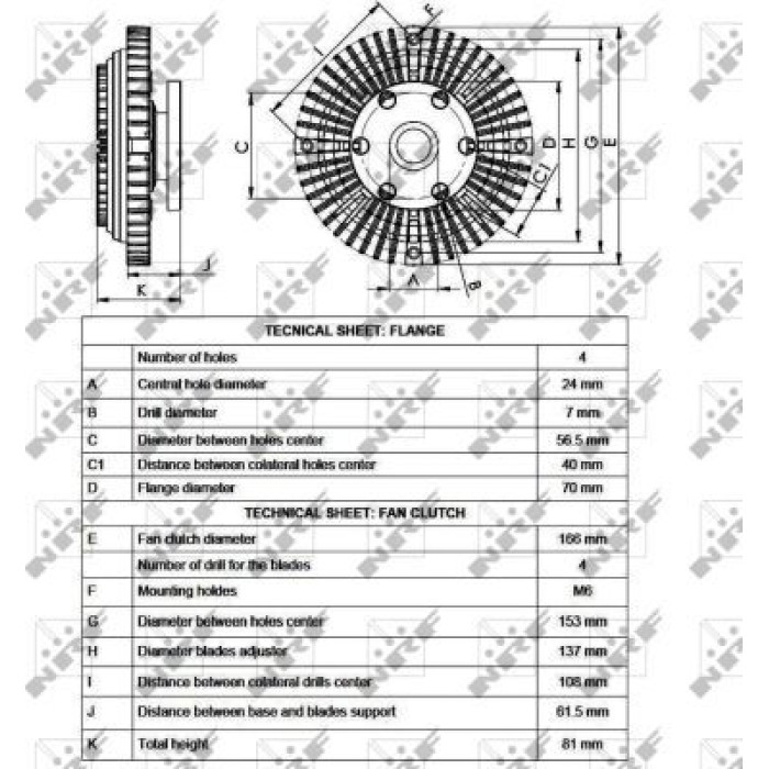 Kupplung, Kühlerlüfter 49527 Kupplung, Kühlerlüfter 49527