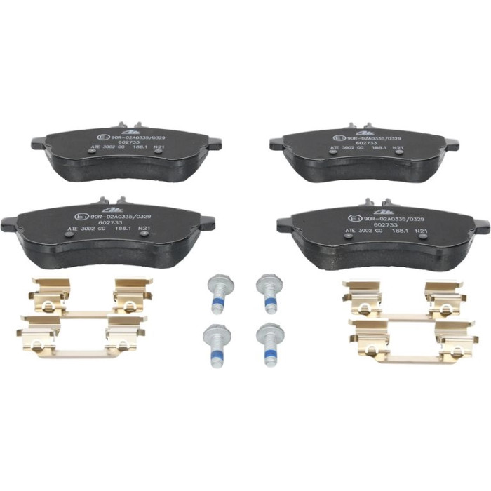 ATE 13.0460-2733.2 Bremsbeläge für MERCEDES-BENZ C-Klasse, exkl. Verschleißwarnkontakt ATE 13.0460-2733.2 Bremsbeläge für MERCEDES-BENZ C-Klasse, exkl. Verschleißwarnkontakt