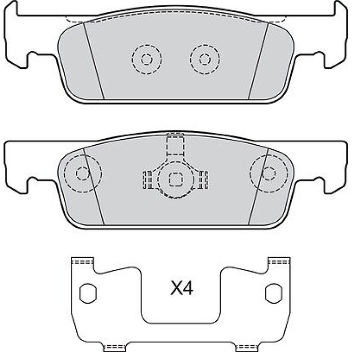 Valeo 601716 Bremsbelagsatz, Scheibenbremse
