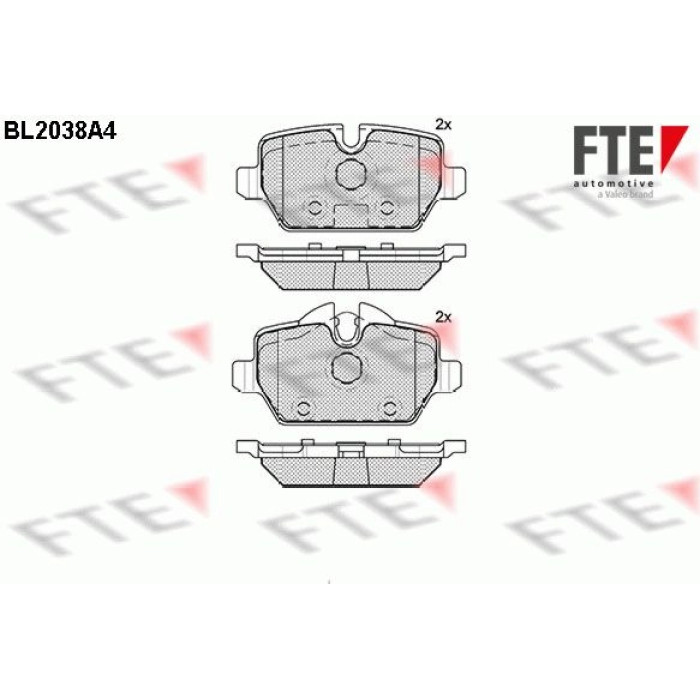 FTE 9010623 Bremsbelagsatz, Scheibenbremse FTE 9010623 Bremsbelagsatz, Scheibenbremse