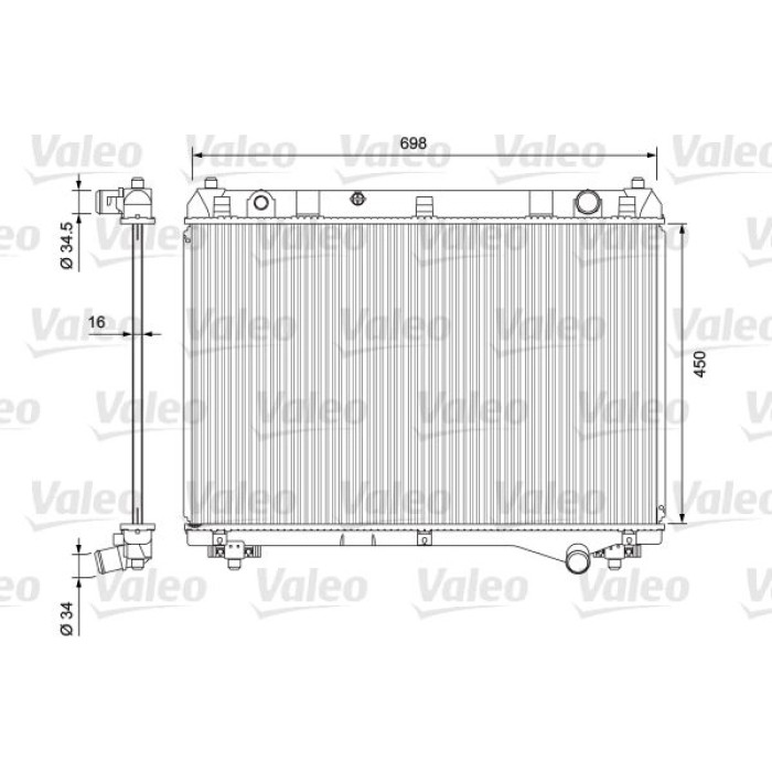 Valeo 701722 Kühler, Motorkühlung Valeo 701722 Kühler, Motorkühlung