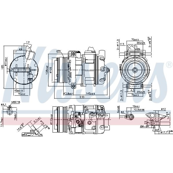 Nissens 890292 Kompressor, Klimaanlage FIRST FIT