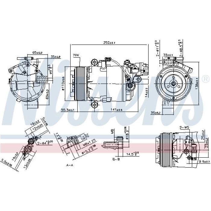 Nissens 890071 Kompressor, Klimaanlage FIRST FIT Nissens 890071 Kompressor, Klimaanlage FIRST FIT