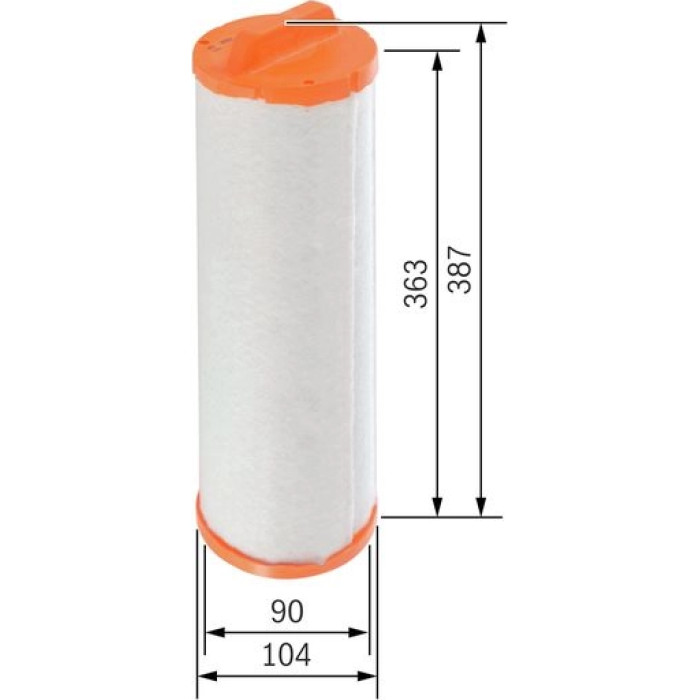 BOSCH F 026 400 340 Sekundärluftfilter