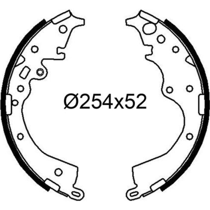 Valeo 564308 Bremsbackensatz Valeo 564308 Bremsbackensatz