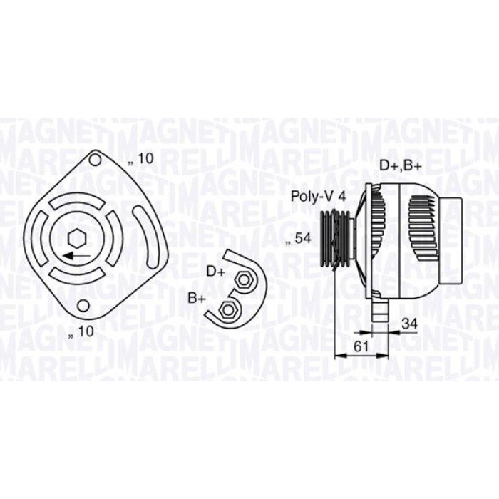 Magneti Marelli 063377030010 Generator Magneti Marelli 063377030010 Generator