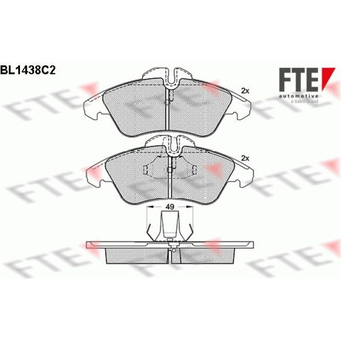 FTE 9010189 Bremsbelagsatz, Scheibenbremse FTE 9010189 Bremsbelagsatz, Scheibenbremse
