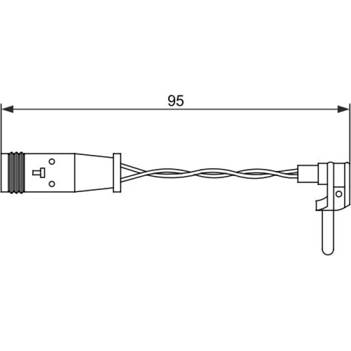 BOSCH 1 987 473 070 Warnkontakt, Bremsbelagverschleiß BOSCH 1 987 473 070 Warnkontakt, Bremsbelagverschleiß