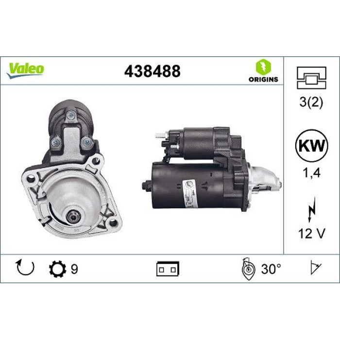 Valeo 438488 Starter ORIGINS Valeo 438488 Starter ORIGINS