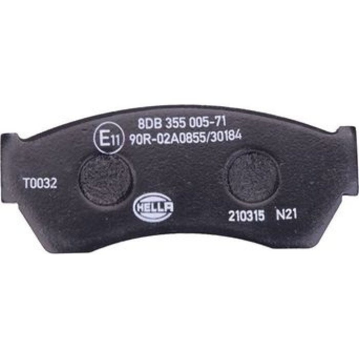 Hella 8DB 355 005-711 Bremsbelagsatz, Scheibenbremse Hella 8DB 355 005-711 Bremsbelagsatz, Scheibenbremse