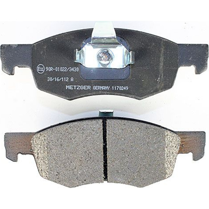 Metzger 1170249 Bremsbelagsatz, Scheibenbremse